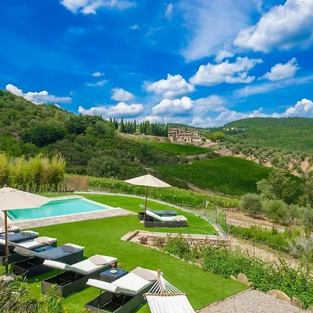 My Exclusive Italy - Chianti's With Vineyard, Infinity Pool & View Vila Panzano in Chianti